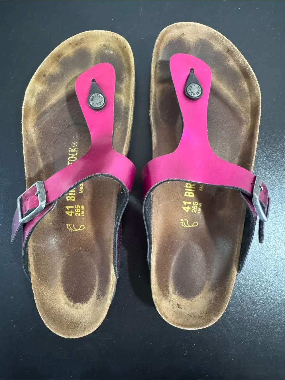 Birkenstock metallic thong